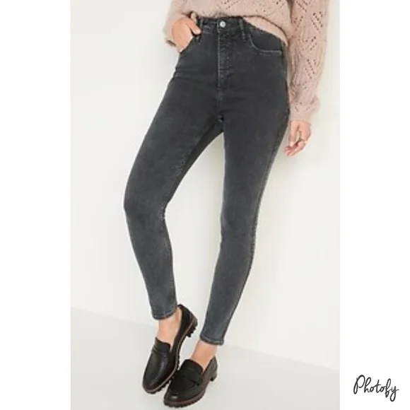 Old Navy Jeans Nwt Womens Old Navy Gray Rockstar Super Skinny